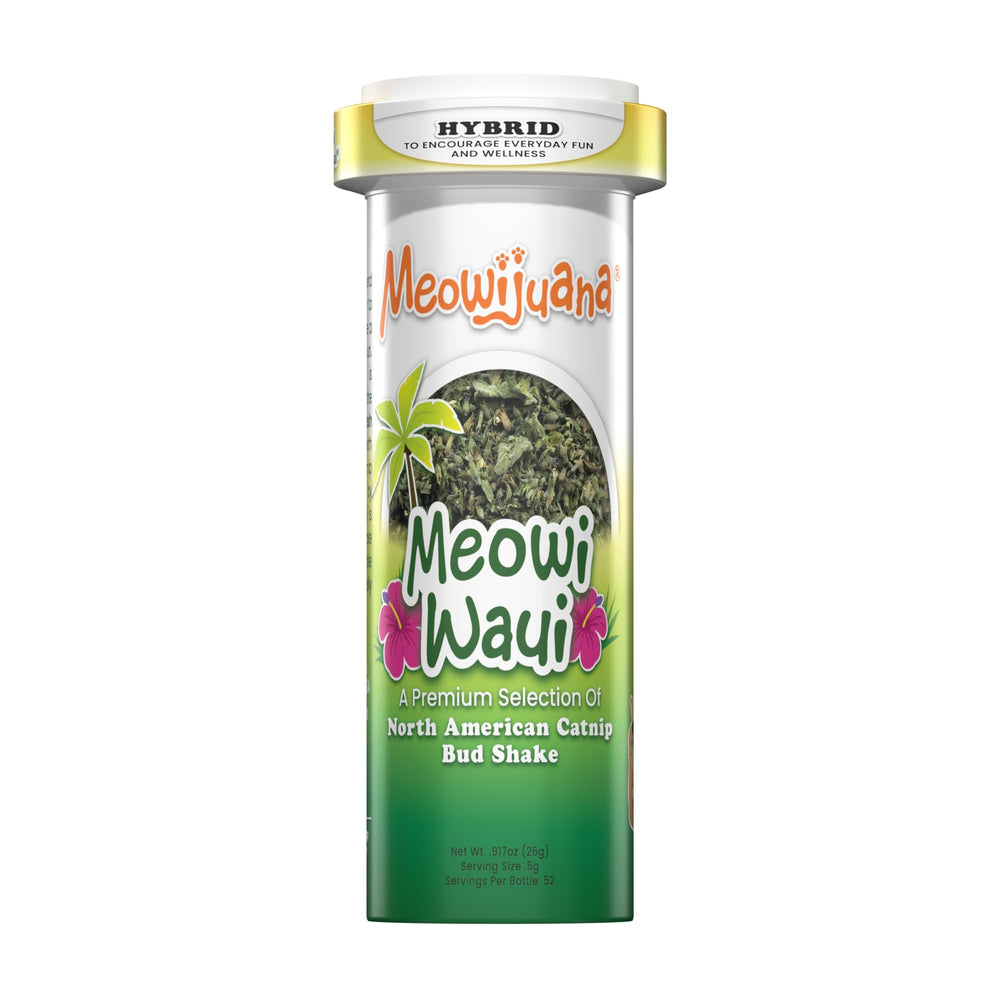 Meowijuana Meowi-Waui: bote grande de nepeta premium para premiar a tu gato.