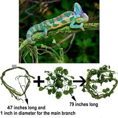 MEPHAN diseño DIY con ramas flexibles para terrarios de reptiles