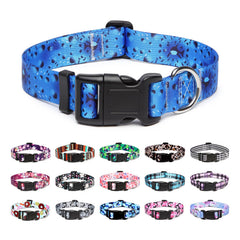 Mercano collar para perro con diseño tribal floral, ideal para paseos con estilo.