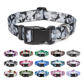 Collar Mercano ajustable con patrón tribal floral, perfecto para paseo con estilo