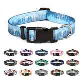 Mercano collar para perros con patrones tribales, ideal para paseos con estilo.