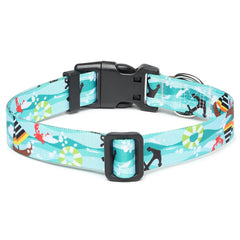 Collar Mercano para perro con patrón floral tribales, estilo único.