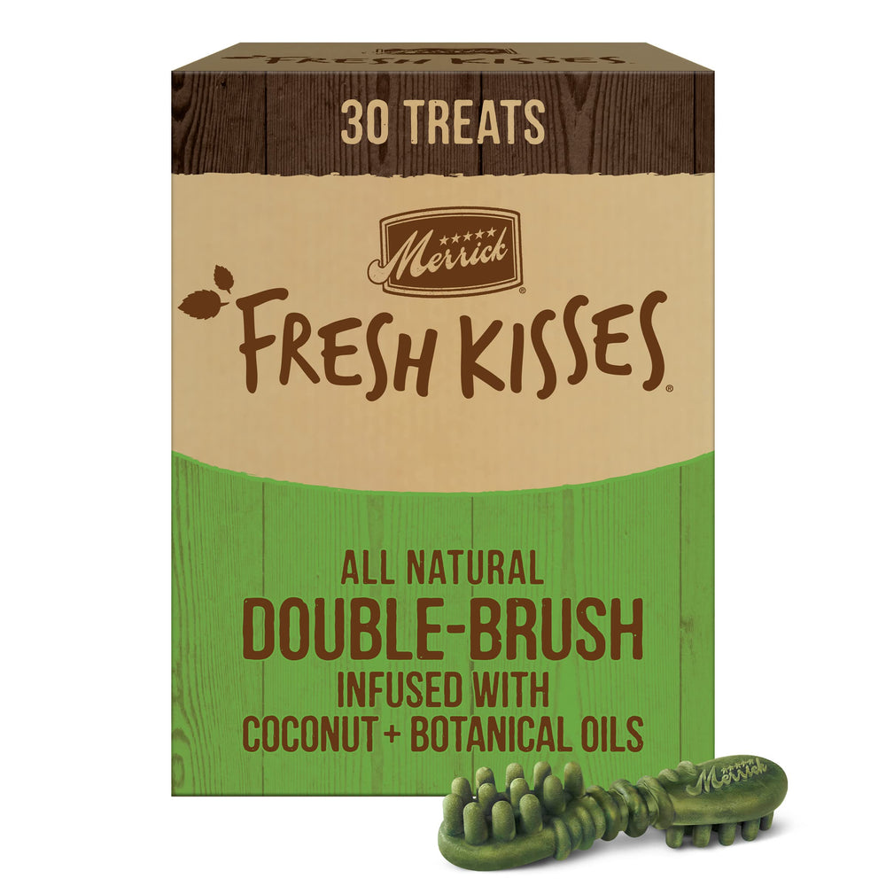 Merrick Fresh Kisses: hueso dental natural con coco para perros medianos