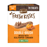 Merrick Fresh Kisses para perros pequeños con calabaza y canela, aliento fresco.
