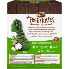 Merrick Fresh Kisses: textura suave durante la masticación para higiene dental.