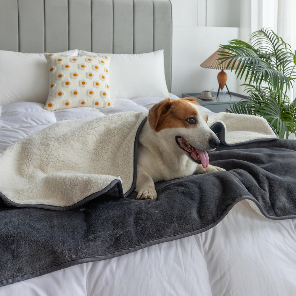 MERRYLIFE manta impermeable reversible para cama y sofá protege derrames
