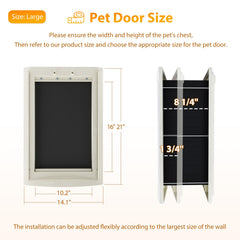 mestyl puerta perro pared tapas magnéticas dobles brindan sellado