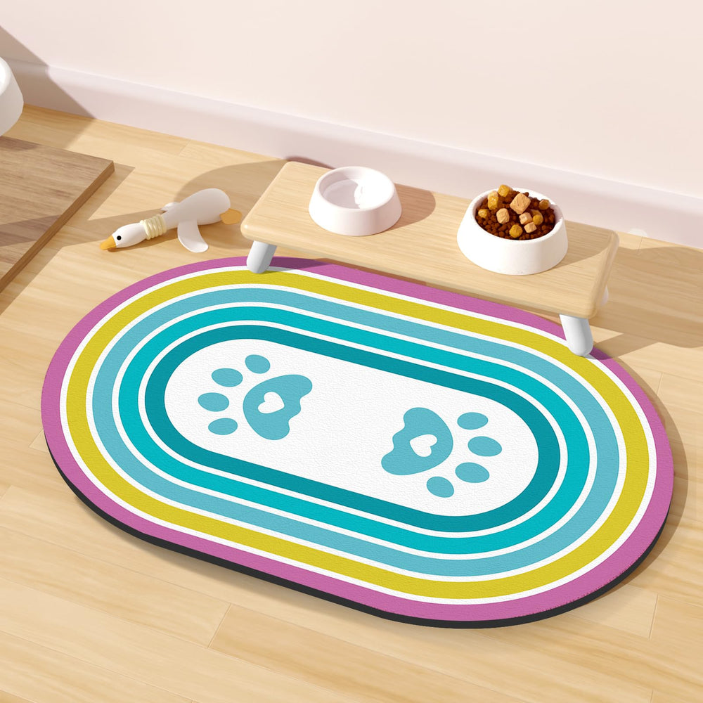 METEOROCK tapete absorbente para comida de gato, mantiene el suelo seco