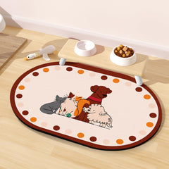 METEOROCK tapete-alimento-perros-24x16 facilita recogida de líquidos y mantiene limpio el suelo.