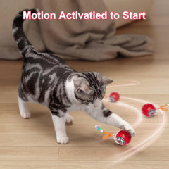 Metiya bola interactiva para gatos con luz azul modo lento para gatos tranquilos