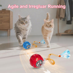 Metiya bola interactiva para gatos con luz roja modo rápido para gatos activos