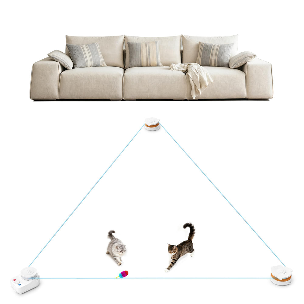 metiya Juguete interactivo para gatos: automovimiento para interior que fomenta el ejercicio diario.
