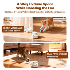 metiya Juguete interactivo para gatos: estimulación de caza que despierta instintos en interiores.