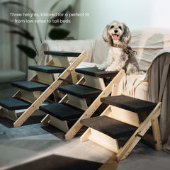 MEWANG escalera plegable 3 en 1, fácil de guardar