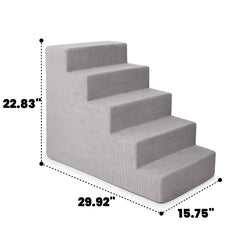 MEWANG escalera de 3 pasos en espuma, ideal para mascotas pequeñas