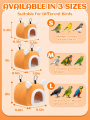 MEWTOGO nido exterior naranja atrae a las aves y crea refugio.