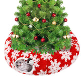 MEWTOGO tunel gato arbol navidad protege el arbol y ofrece juego seguro