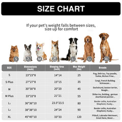 Base antideslizante de MFOX para perros grandes mantiene estable el descanso.