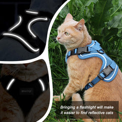 Arnés MHHYQF con malla transpirable para mantener el gato fresco