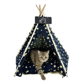 MHL.CXG Tipi de mascotas, lona lavable: refugio cómodo para gatos y perros.