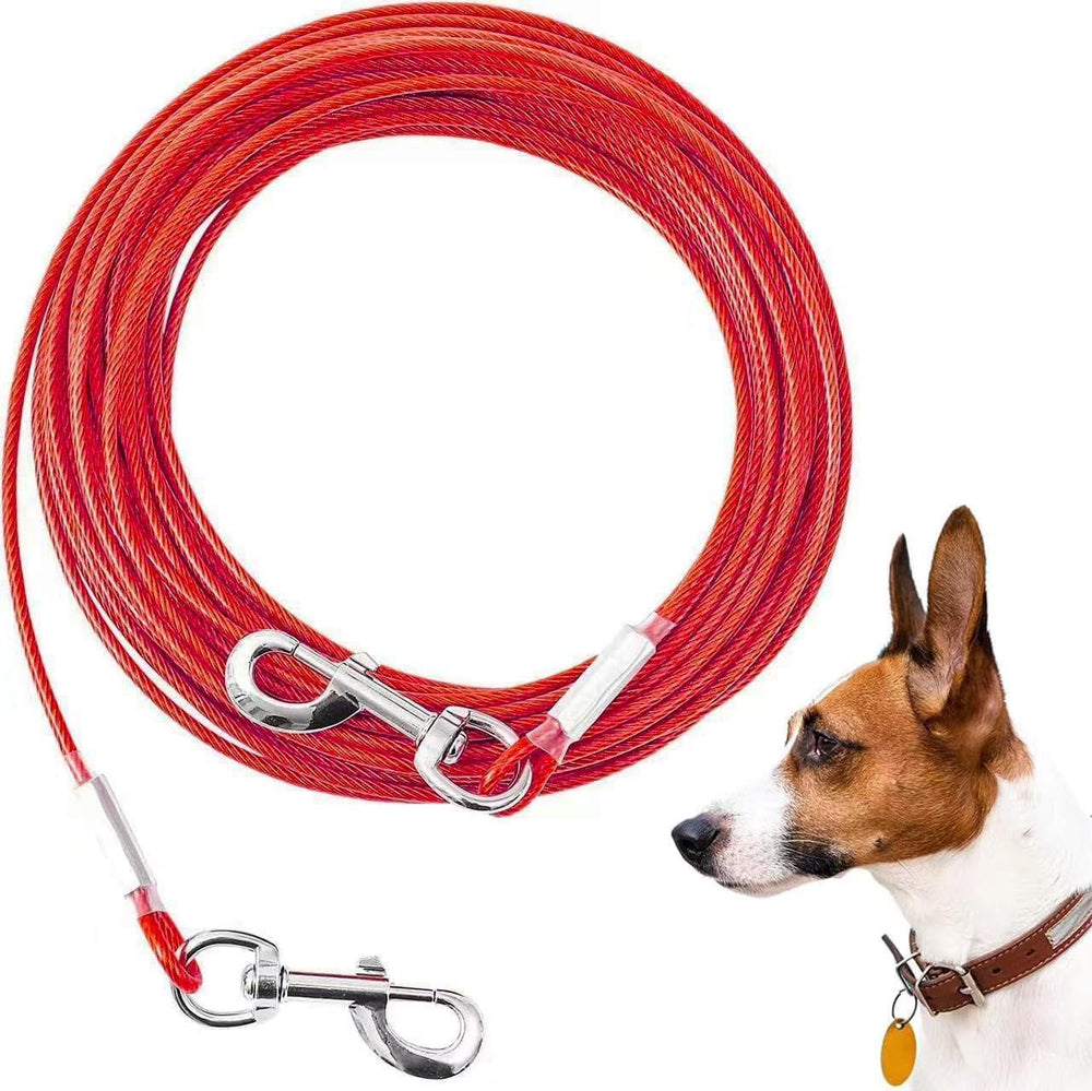 Mi Metty Cable de Amarre 150 pies para perros en jardín con libertad controlada