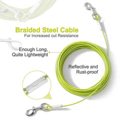 Mi Metty cable de veinte pies, libertad controlada para exteriores.