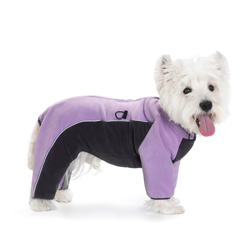 MIAODODO abrigo polar para perros, cálido y cómodo para días fríos.