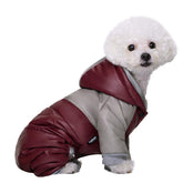 Miaododo chaqueta para perro con capucha, ideal para paseos fríos.
