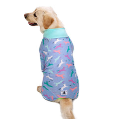 Miaododo Pijama de Recuperación para Perro, cintura elástica para ajuste cómodo.