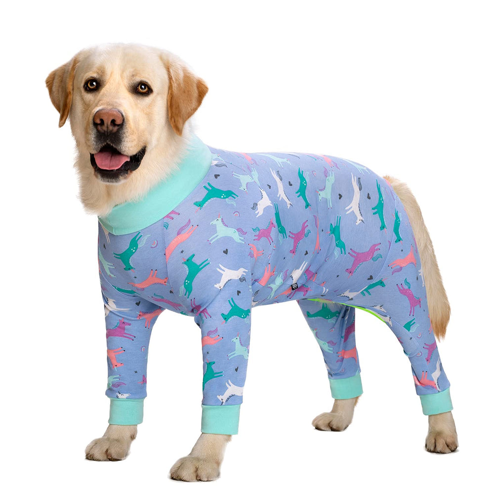 Miaododo Pijama de Recuperación para Perro, cobertura de cuerpo completo para evitar lamido.