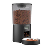 Miaosical comedero automático para gato con tolva clara, facilita monitorear la comida.