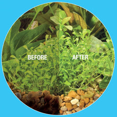 MICROBE-LIFT Gravel & Substrate Cleaner muestra proceso de limpieza del sustrato.