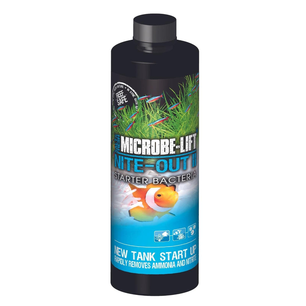 Microbe-Lift Nite-Out II, vertido del bote, inicia el ciclo biológico para acuarios.