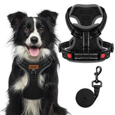 ARNÉS MIDOG con clip frontal y cintas reflectantes para paseos seguros