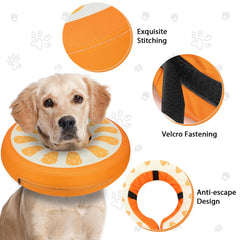 MIDOG collar inflable suave para perro mediano, permite comer y beber