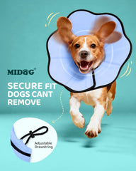 MIDOG Cono con ajuste de velcro, se adapta al cuello para un ajuste seguro.