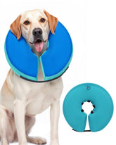 MIDOG Cono inflable Donut suave verde-azul XL mejora comodidad durante la recuperación
