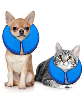 MIDOG cono inflable suave en uso, evita lamer heridas sin incomodar.