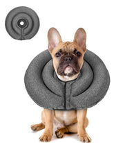 MIDOG cono gris inflable para perro, visión sin obstrucciones durante la recuperación.