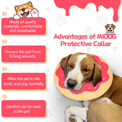 Cono suave MIDOG rosado XL para dormir sin estrés y comodidad.