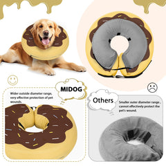 MIDOG collar inflable en forma de dona ajuste seguro con bucles interiores y hebilla