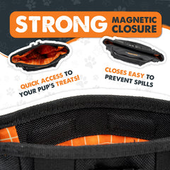 Mighty Paw bolsa entrenamiento perros con 4 compartimentos para golosinas y objetos