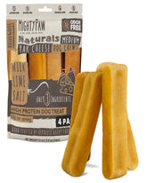 Mighty Paw palitos queso yak empaquetados, snack duradero para perros activos