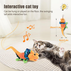 Migipaws Lagarto peluche durable tacto suave: textura agradable para juego cómodo.