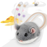 Migipaws Migimouse: juguete rodante 360°, captura atención del gato.