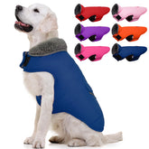 MIGOHI capa de invierno para perros con forro de felpa, cálida y reconfortante.