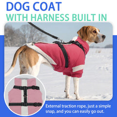Reflector 360 grados en la capa para perro, mejora la visibilidad nocturna durante caminatas.