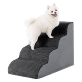 MIHIKK escalera para perros, curva de 4 pasos, subida suave y funda lavable para uso diario