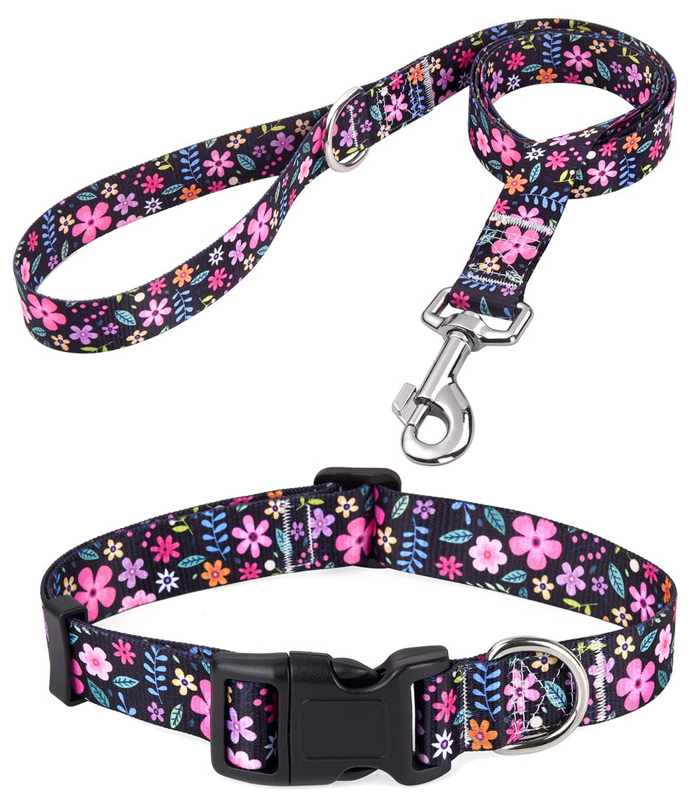 Collar Mihqy Bohemia Floral XS para paseos con estilo y comodidad.