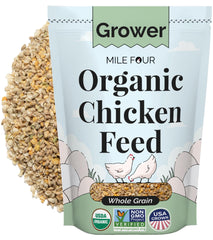 Mile Four alimento orgánico para gallinas con grano entero para engorde